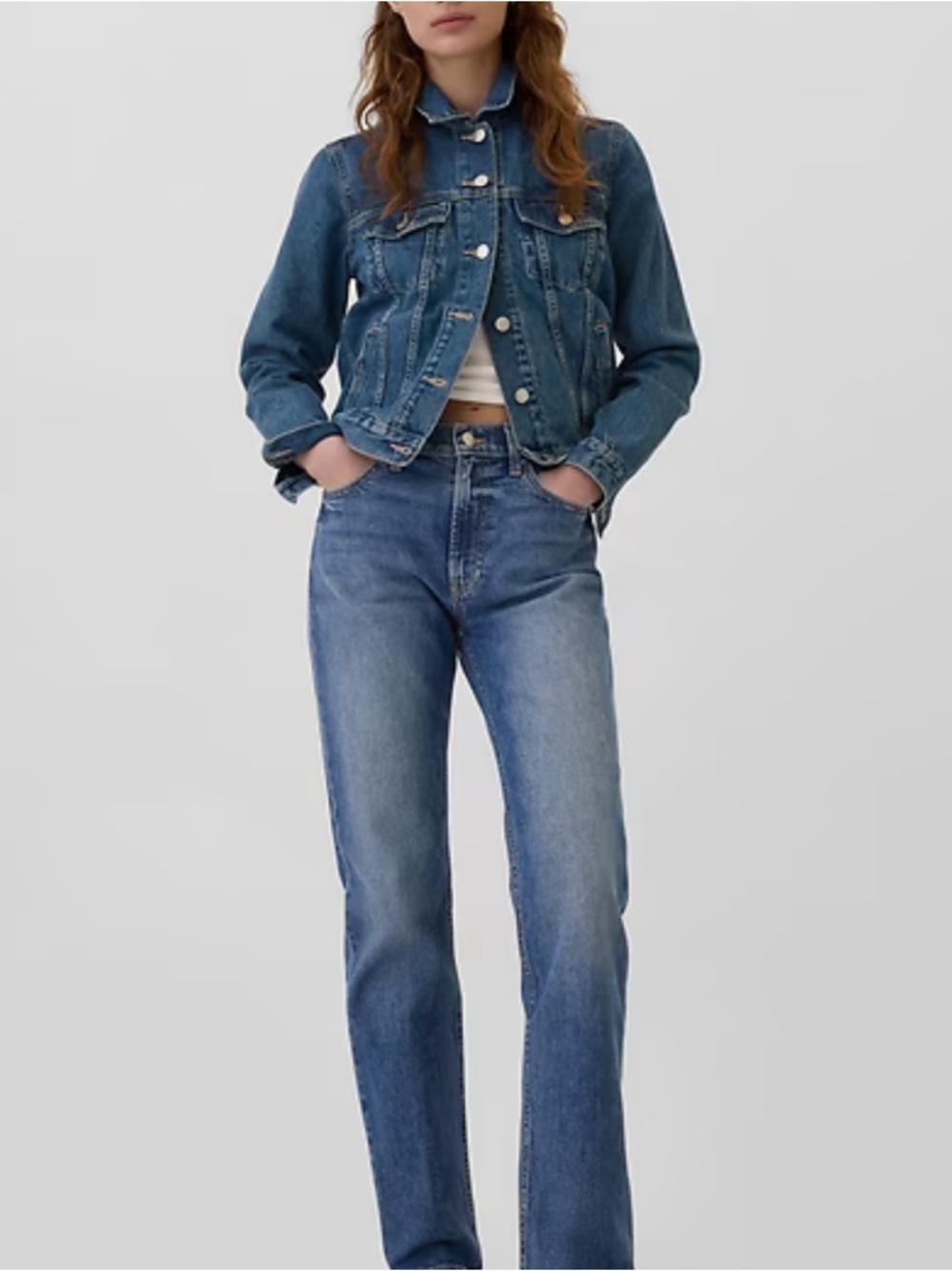 Gap 90s straight high rise jeans